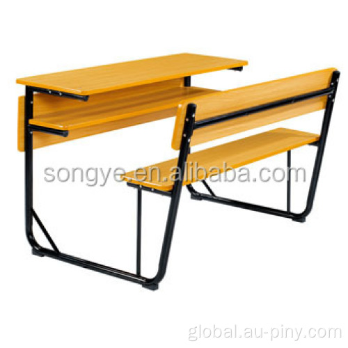 Double Desk And Chair Good Sale Comfortable Classroom 2 Person Chair Supplier